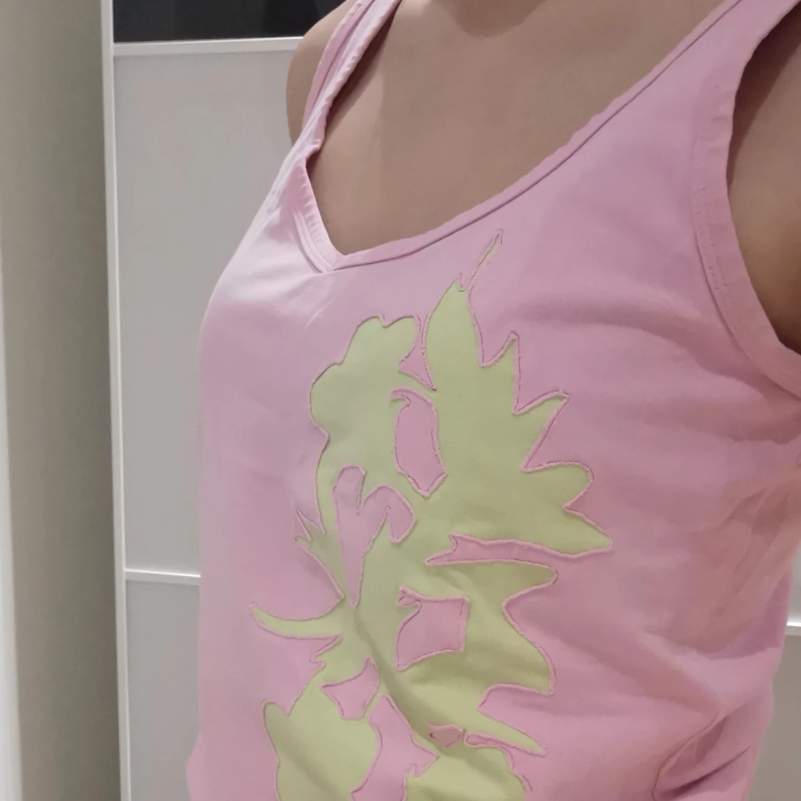 Linne med tryck - 90