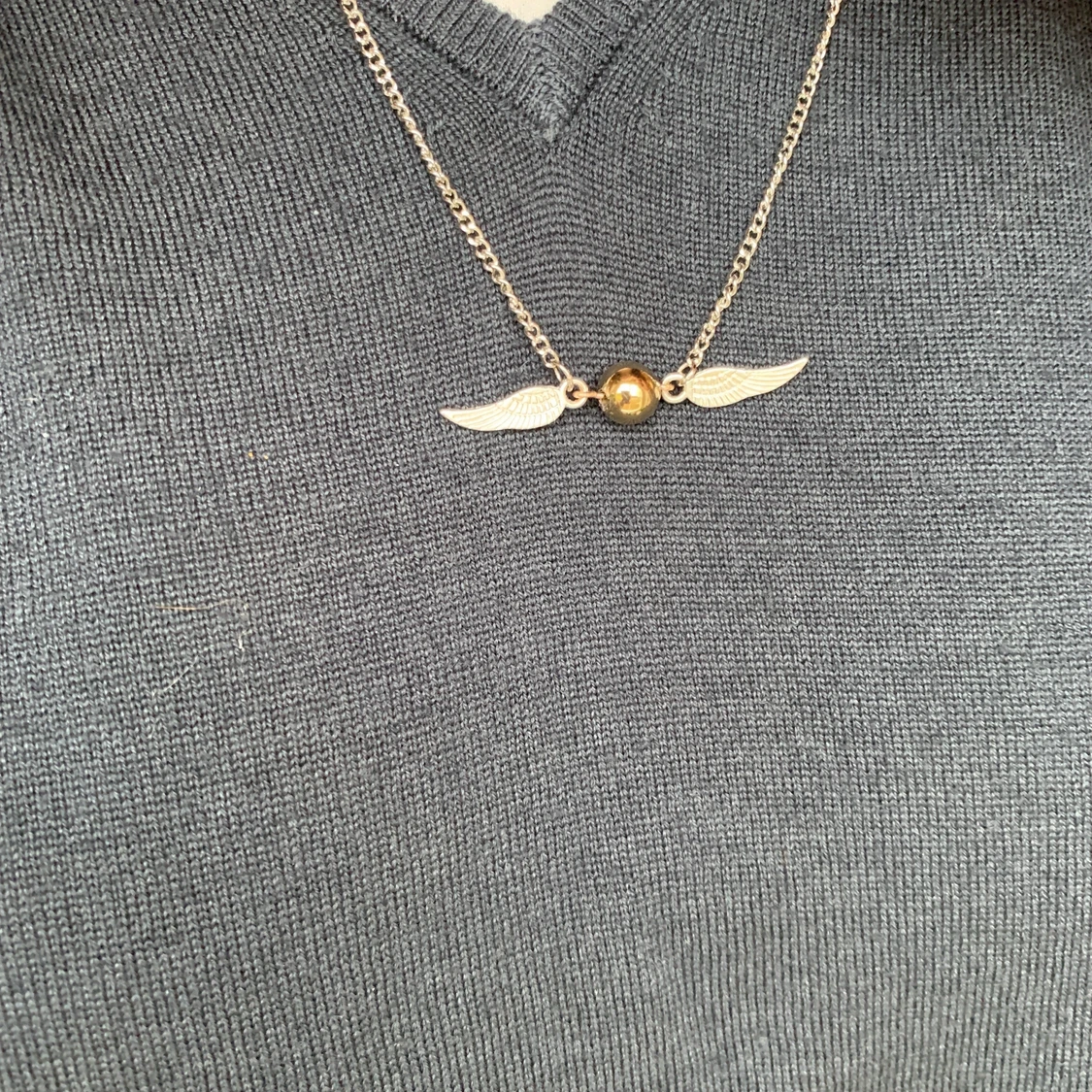 Gyllene kvicken halsband - 90