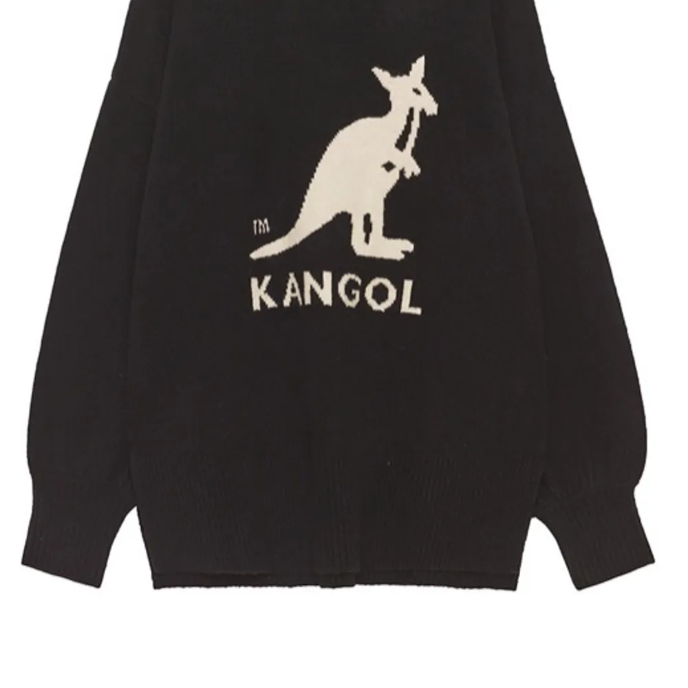 Kollar intresset på min kangol x Hm tröja! Sparsamt använd, köpt när de släppte den🖤. Stickat.
