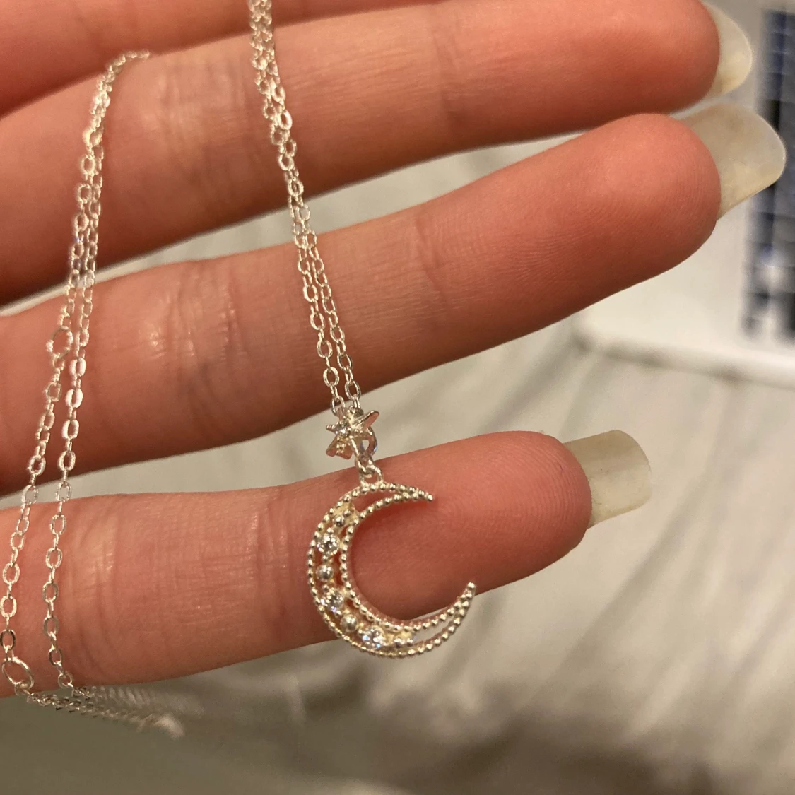 Silver halsband  - 90