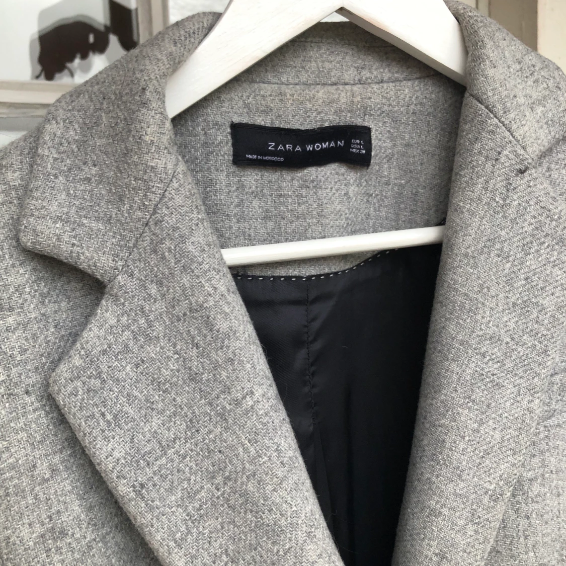 Grå kappa Zara, storlek 40  - 90