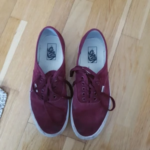  - Säljer mina fina Vans i ljus plommonfärgad mocka. Storlek 41.