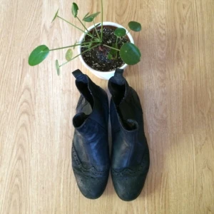  - 🐜Skor i Chelseamodell, vackert mönstrade🐜

• Storlek: 37
• Märke: Vagabond 
• Material: 100% äkta läder
• Skick: Använda men har mer att ge
• Övrigt: Vardagsslitage, behöver smörjas in
• Frakt: 53kr spårbart 