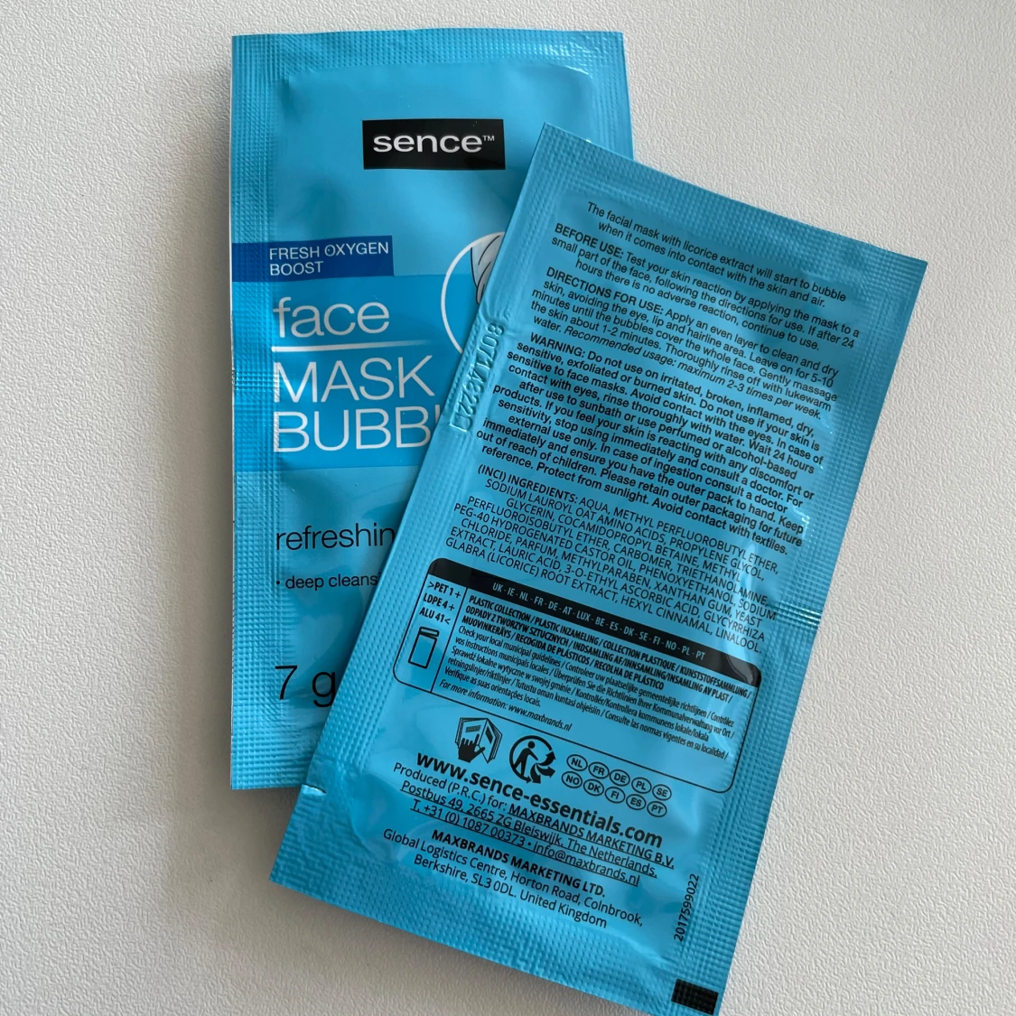 Face Mask Bubbles från Sence - 90