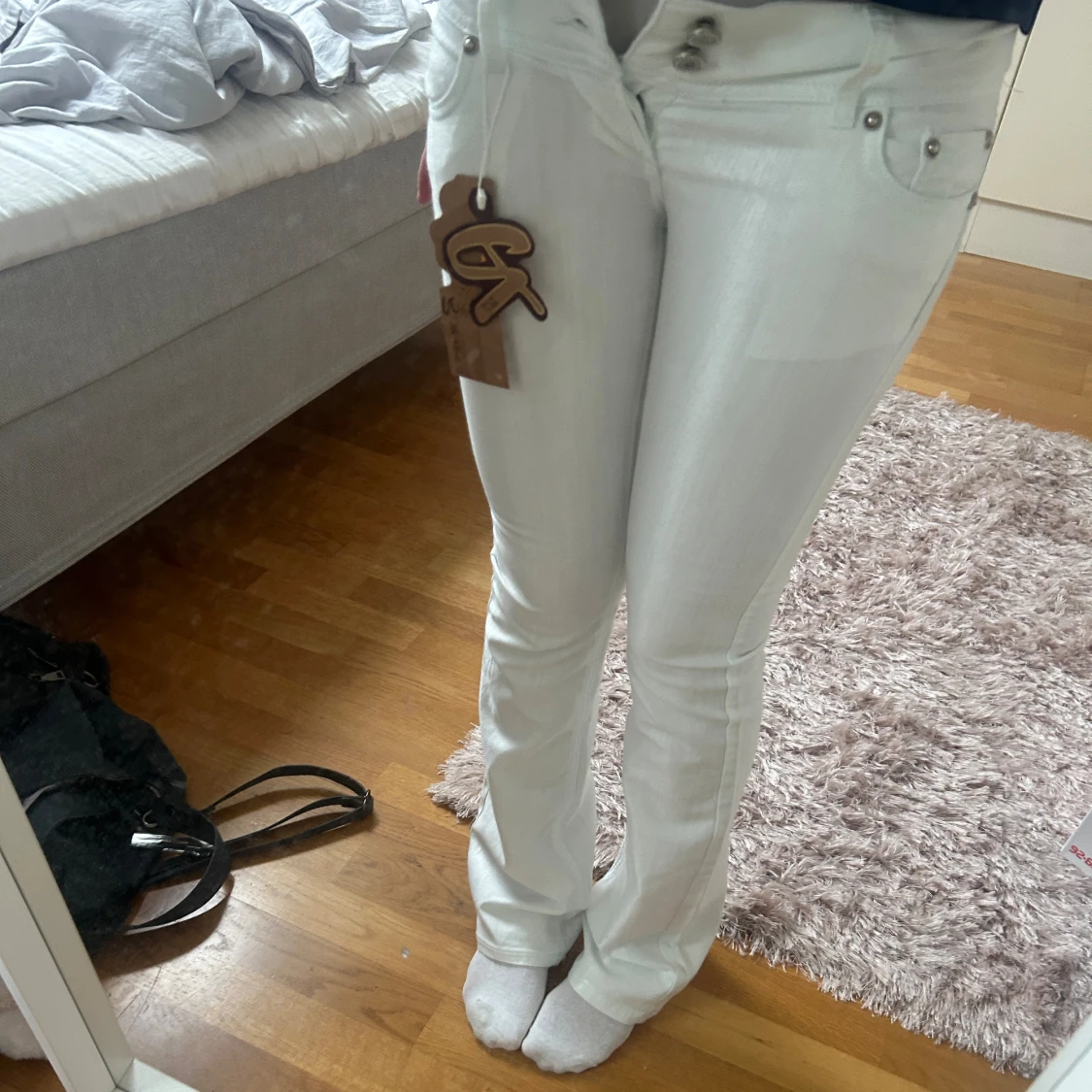Lågmidjade bootcut jeans - 93