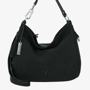 Suri Frey - Romy - handväska - black 100 från Suri Frey, välanvänd men i fint skick, (inga synliga tecken på slitage på varken utsidan eller insidan men kan finnas någon fläck på tyget på insida)💗höjd -20cm, längd- 33cm, vidd -15cm, handtag -30. Köptes för 820kr