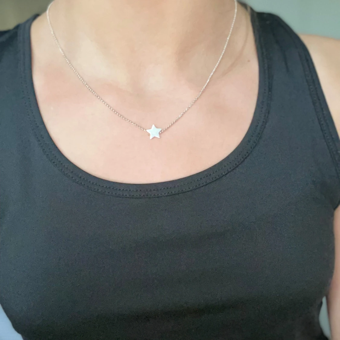 Snyggt set med halsband och armband med stjärnor - 91