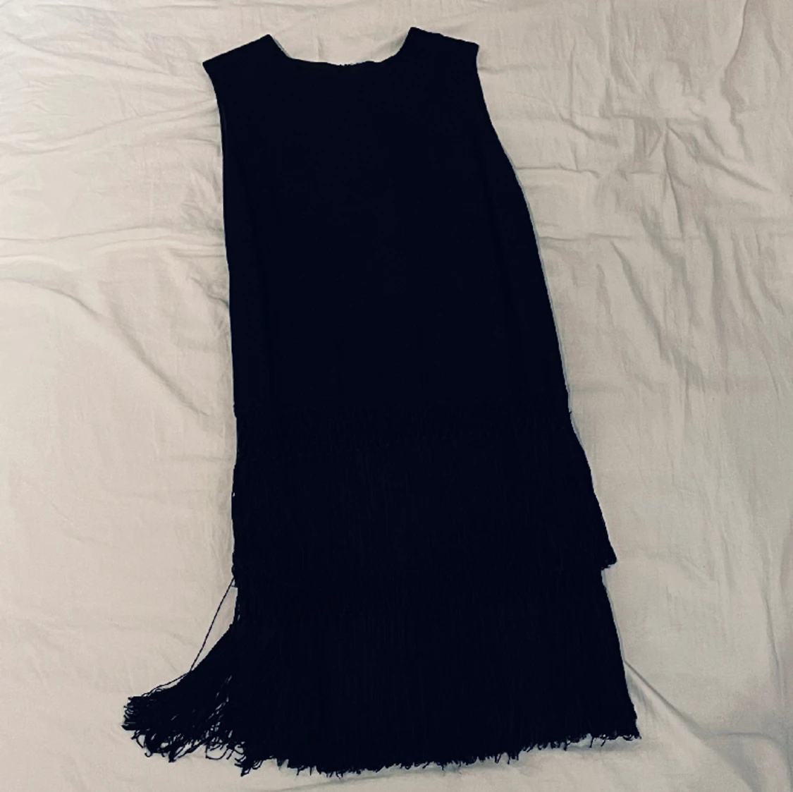 Svart festklänning, vintage, stlk 38, märke Martinette. - 90