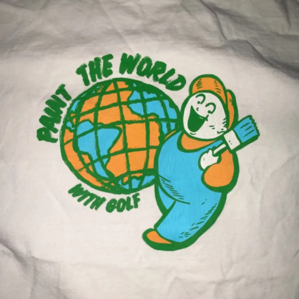 Säljer min GOLF T-Shirt från Tyler The Creator, köpt 2020 från officiella hemsidan för cirka 600kr, jag säljer min för 300kr. T-shirts.