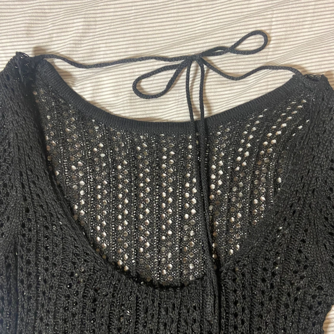 Hålstickad strand klänning - 91