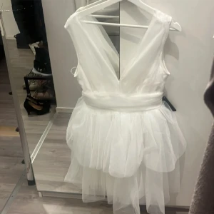 Ny m prislapp Studentklänning gina  - Helt ny studentklänning med prislappen på. Är i storlek S och klänningen är superfin. Kan användas till student eller andra tillfällen. Säljer då jag köpte fel storlek. 