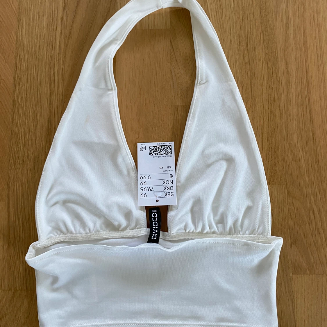 Vit halterneck topp HM - 90