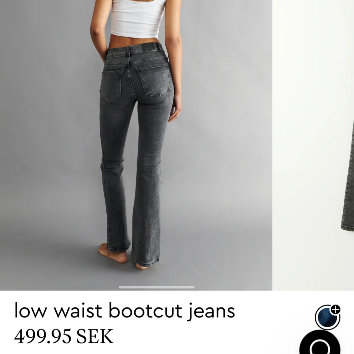 Ginatricot low waist jeans - 90