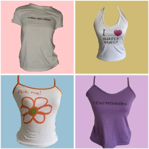 Graphic TEE’s  - Trycker egna tröjor! Går att tvätta! Enbart återbruk (Upcycling)! ♻️ Kan även göra custom made , priser mellan 250-300 kr! Strass och specifika passformer kan läggas till 🙏🏽 Följ mig, publicerar nya på löpande band! 