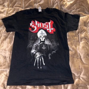 ghost t shirt - jätte snygg ghost t-shirt jag också fick i julklapp för några år sedan, använd några fåtal gånger och har även några små fläckar på sig! inga dessvärre defekter!