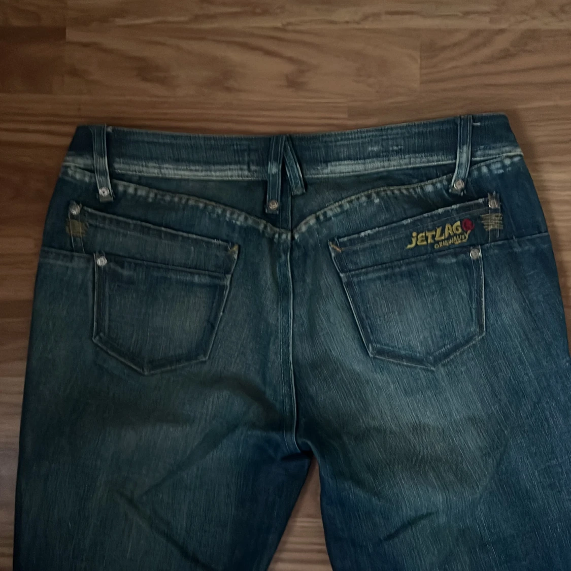 Lågmidjade bootcut jeans - 92