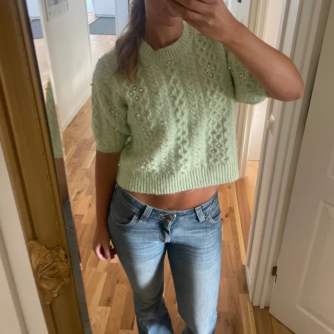 Stickad tshirt  - 90