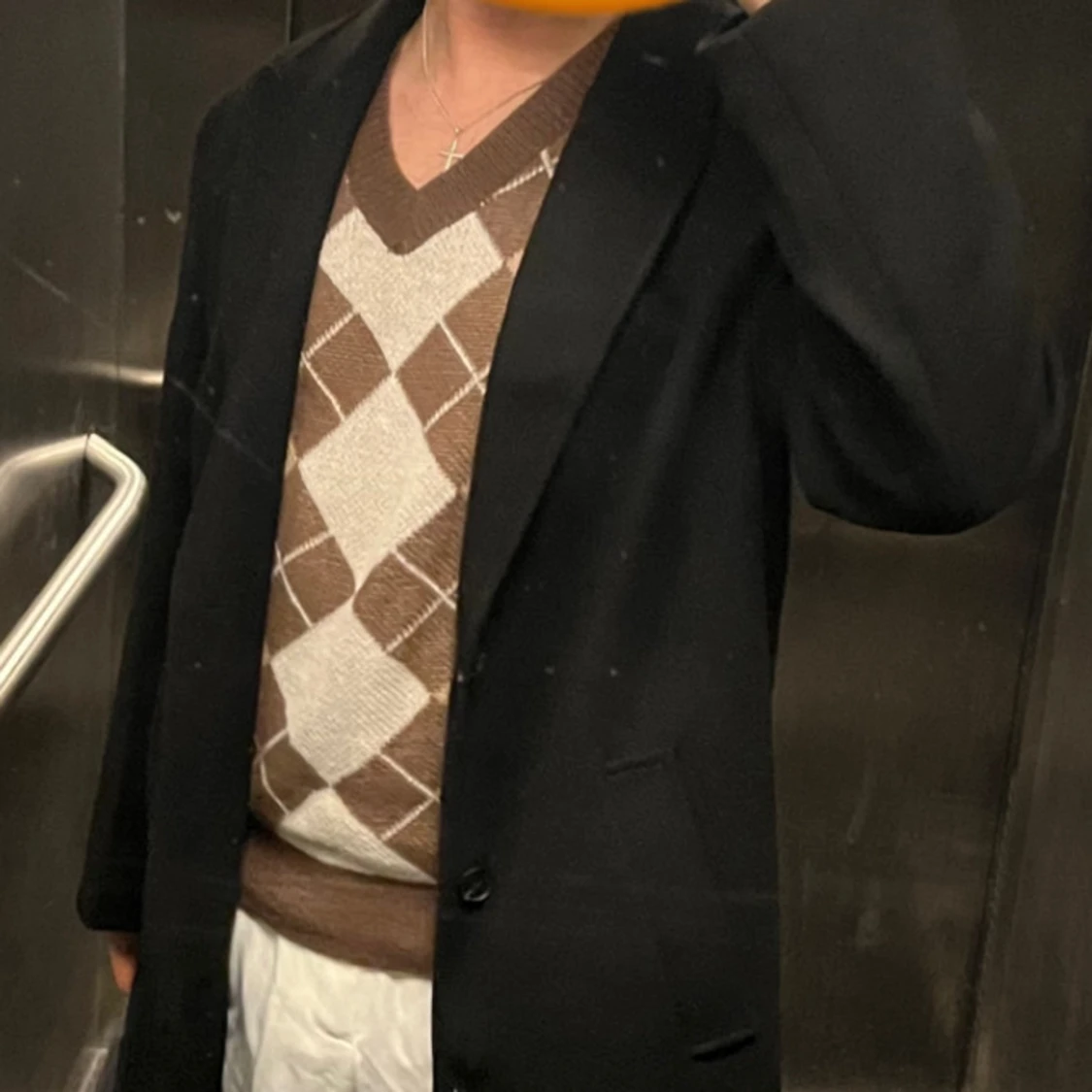 Svart trenchcoat  - 91