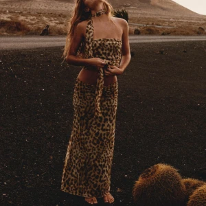 Leopard set zara - Supersnyggt set från zara😍Toppen är i storlek xs och kjolen i m, båda passar dock mig som är xs/s.