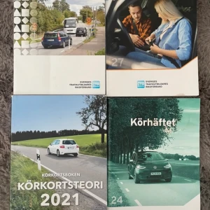 4 körkortsböcker - Körkortsboken + allt annat du behöver. Med hjälp av dessa tog jag körkort första försök teori och uppkörning,Säljer endast alla tillsammans
