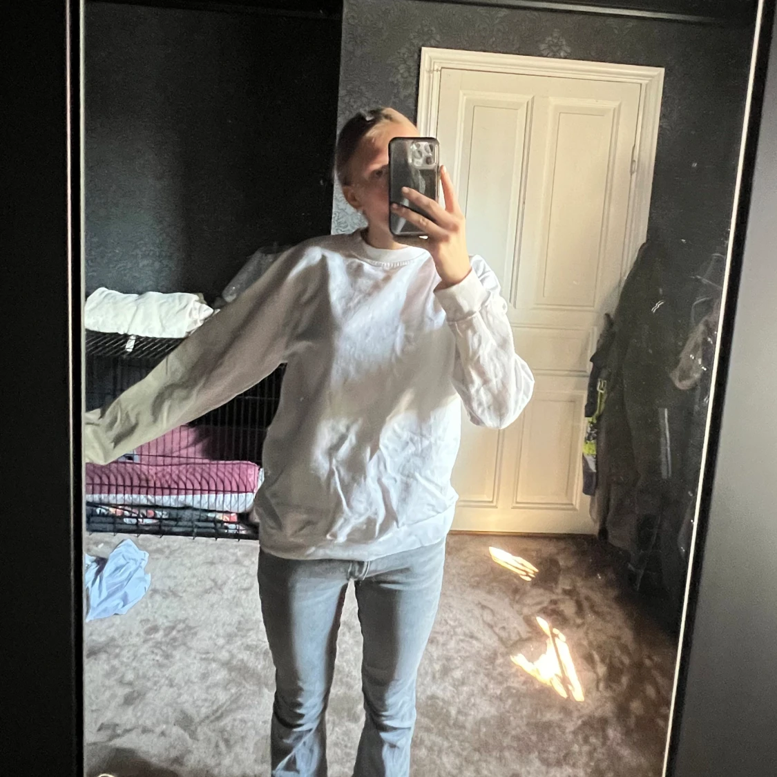  Sweatshirt vit  - 93