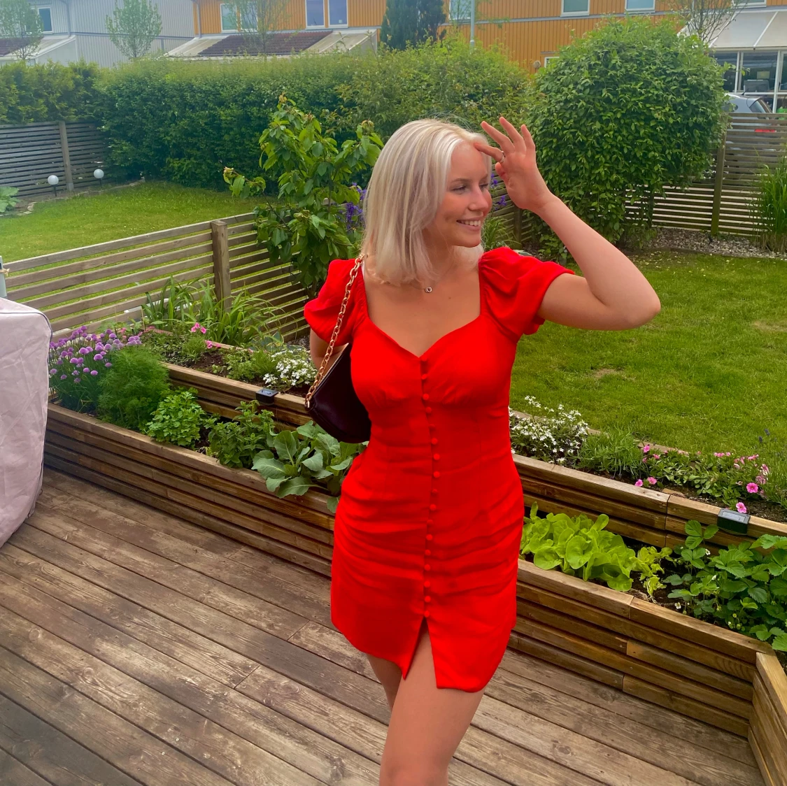 Röd klänning  - 90