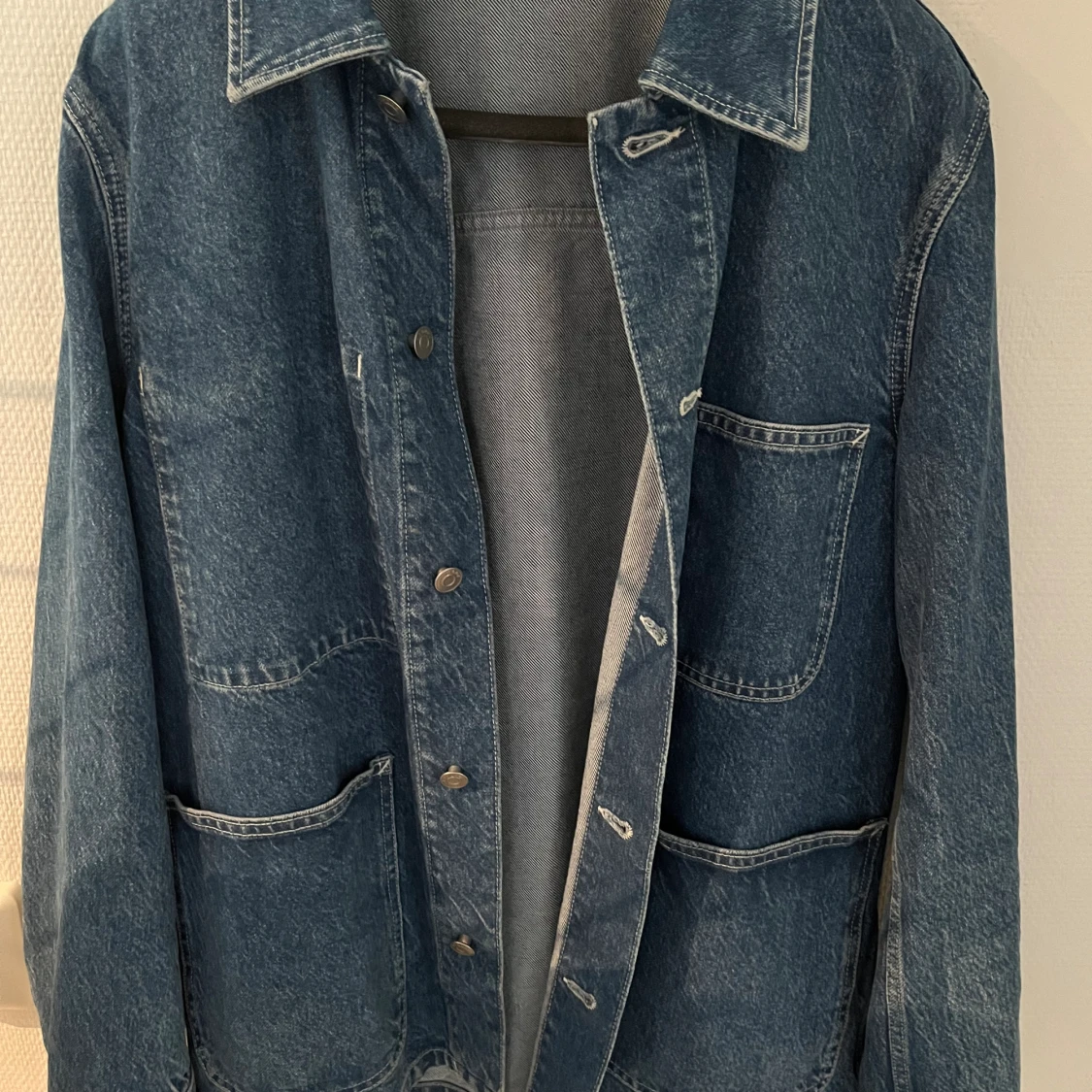 Blå jeansjacka - 90