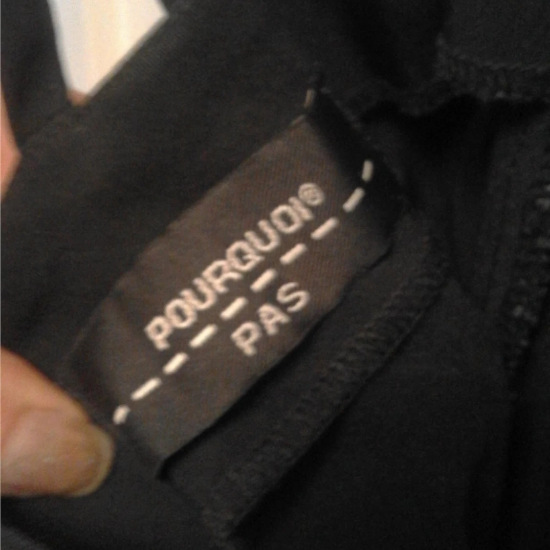 POURQOI PAS Svart klänning med slits Strl 38 / M  - 4