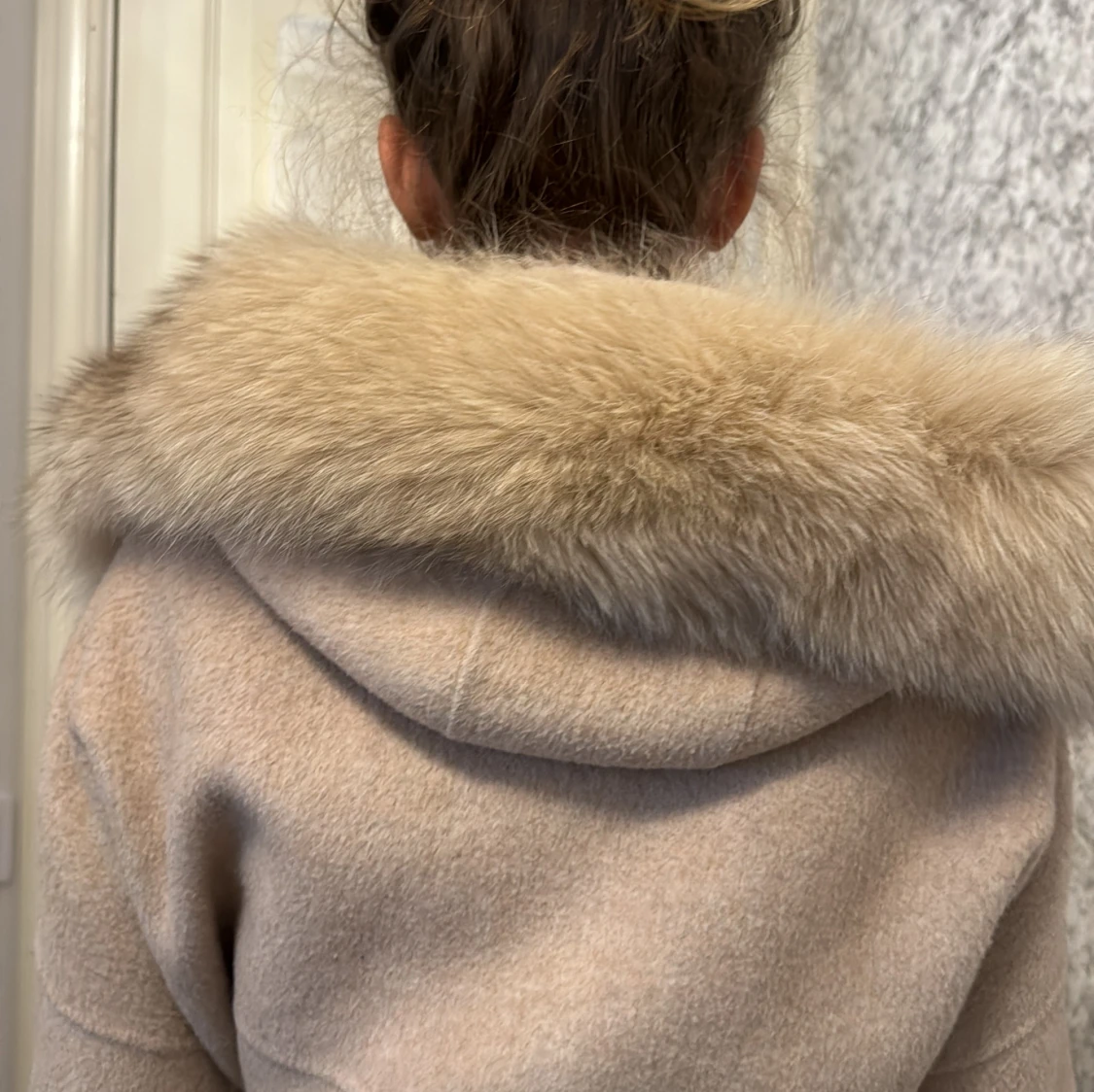 Beige päls kappa - 93