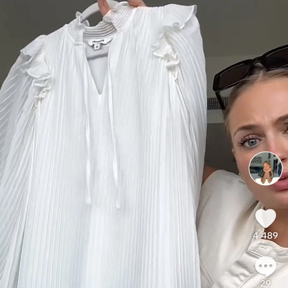 Vit klänning  - 90