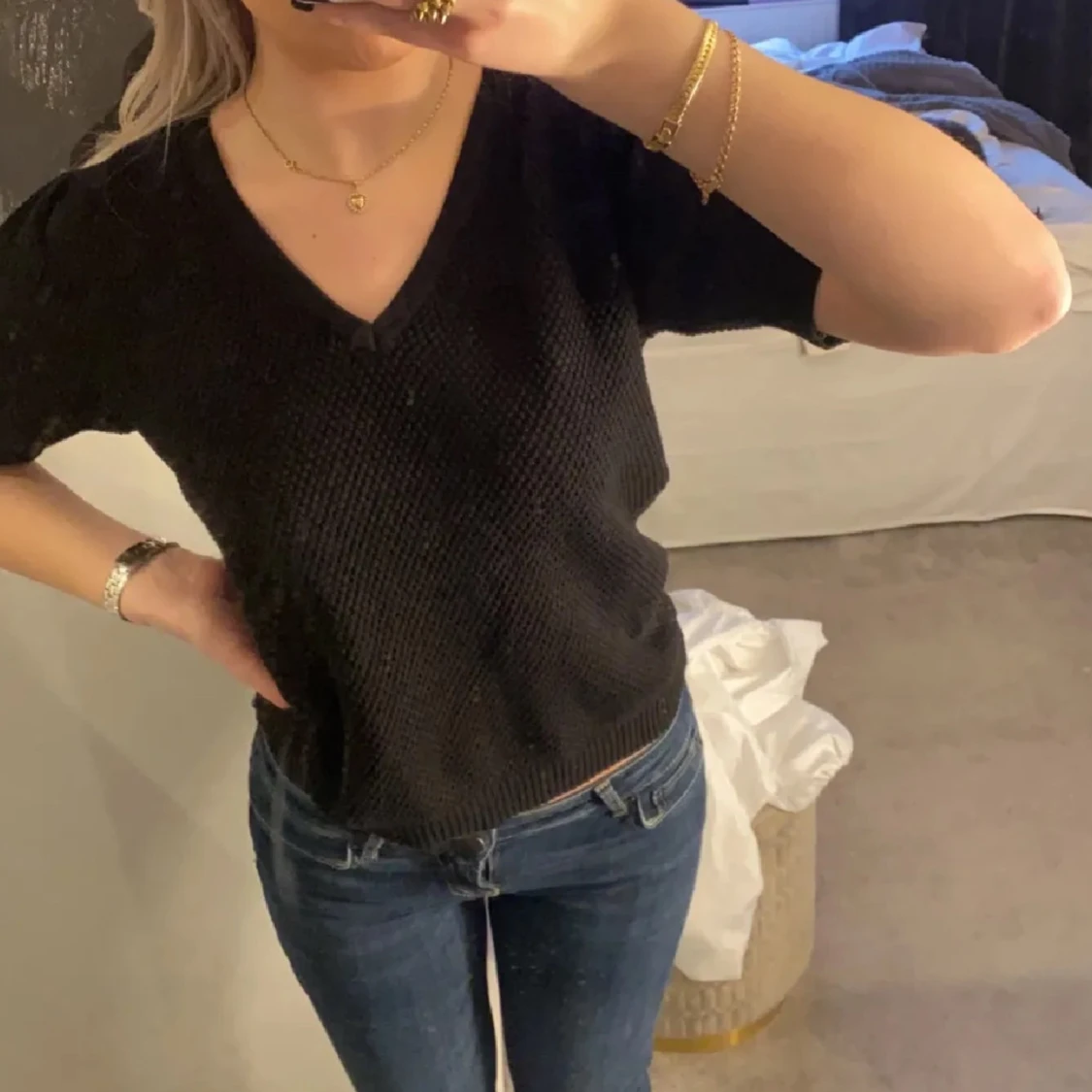 Stickat tshirt med prislapp kvar - 90