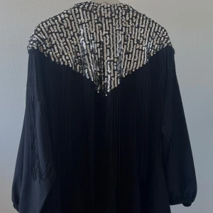 Bling Closed Abaya - Elegant Abaya with fringes  