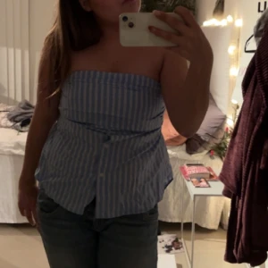 Bandeu topp - Assnygg blå bandetopp från zara