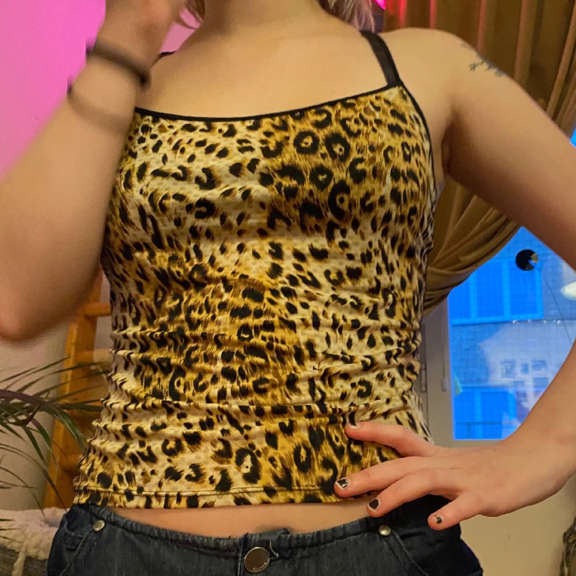 Leopard mönstrat linne  - 91
