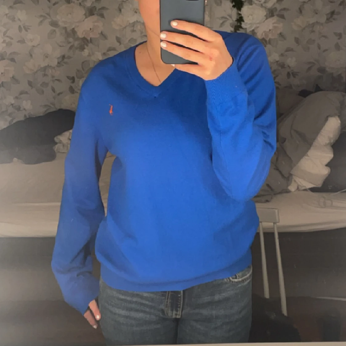 Blå Ralph Lauren tröja - 90