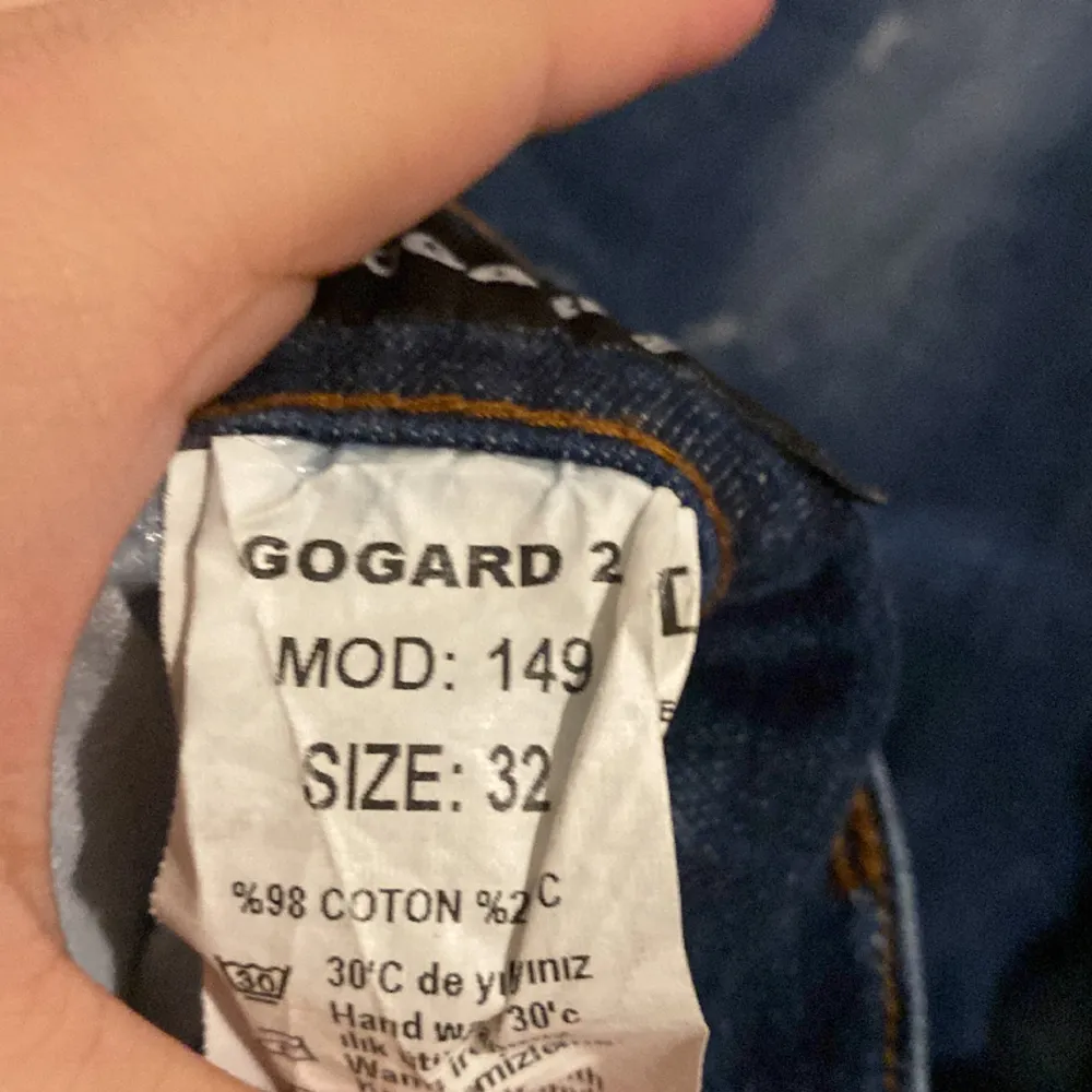 Säljer mina jeans  Stolek s/m Finns QR kod  . Jeans & Byxor.