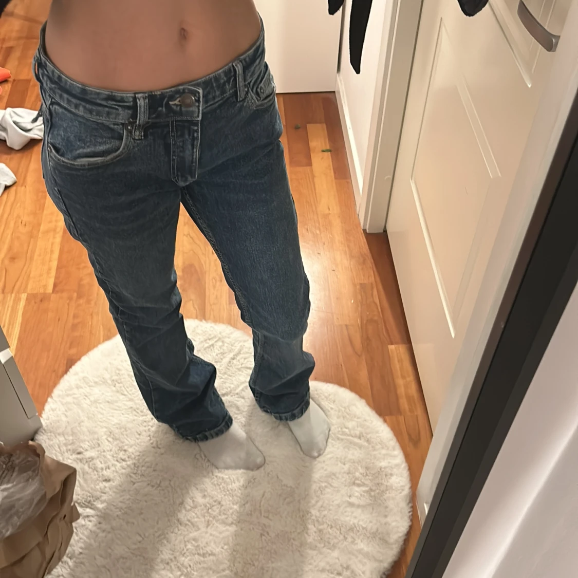 Bootcut jeans lågmidjade  - 91