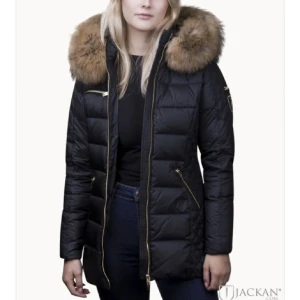 Rock and blue dunjacka - Svart dunjacka (vinterjacka) från Rockandblue i storlek 34. Brun äkta päls och gulddetaljer. Enbart använd en vinter alltså i nyskick. Köpt för 4299kr. Säljer billigare vid snabb affär.