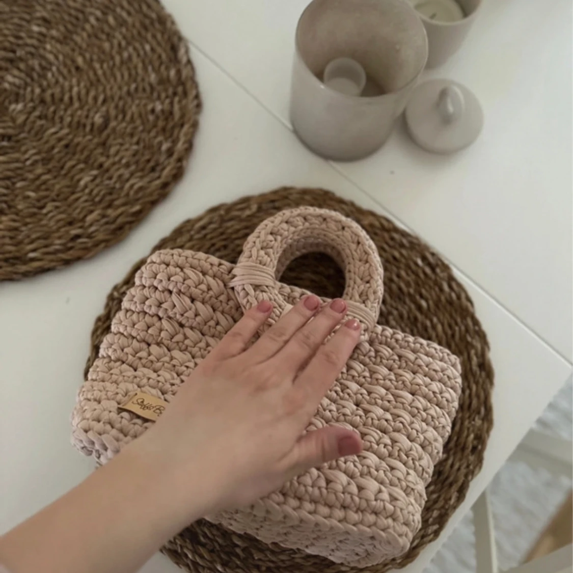 Virkad sommarväska populär  - 90