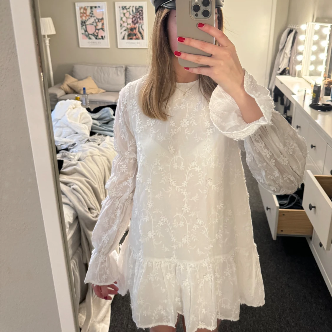 Vit klänning  - 90