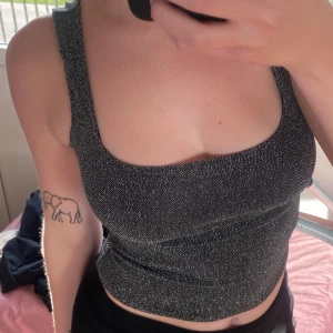 Topp - Glittrig topp! Gjort många fester! Funkar med och utan bh under. Glittrar fint i ljuset