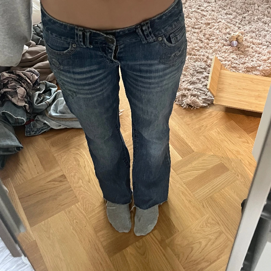 Lågmidjade jeans