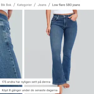 Jätte snygga jeans från Gina. Storlek S/31 passar perfekt på mig som är ca 160🫶🏼