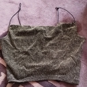 Guldig festtopp! - En oanvänd guldig festtopp! Från Divine, storlek small, croppad. Frakt = 15:-. 