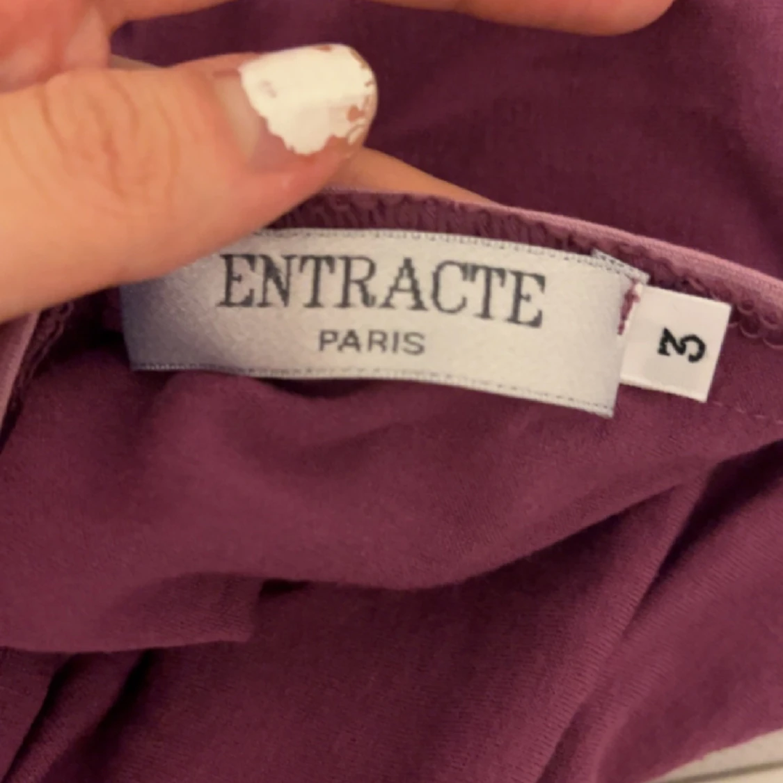 lila långärmad topp från entracte paris - 91