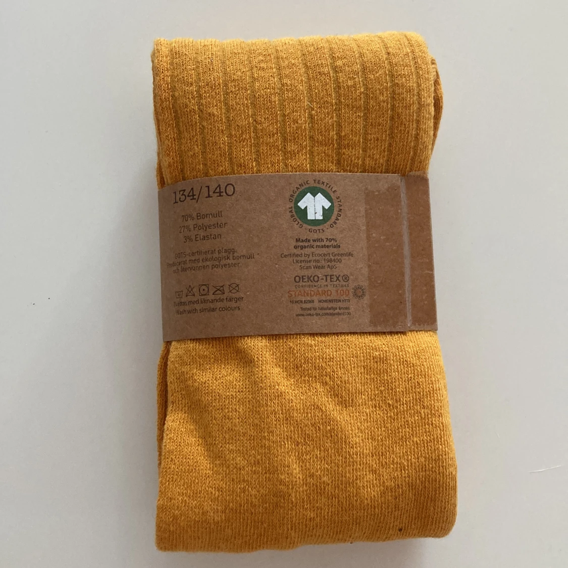 Senapsgula strumpbyxor  - 91