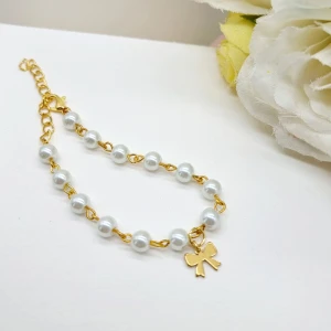 Handgjorda armband  - Handgjorda  armband  ● Material-  rostfritt stål och glaspärlor  ●Längd -15cm+5cm.