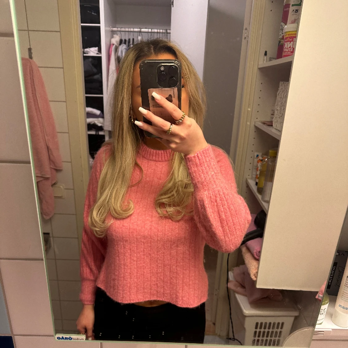 Ribbstickad tröja  - 91