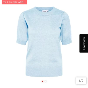 Söt kortärmad blå tröja från Åhléns💙   - Jättefin oanvänd trekvartsärmad tröja 💗 Bra skick! 💗 Säljer pga den ej har kommit till användning! 💗