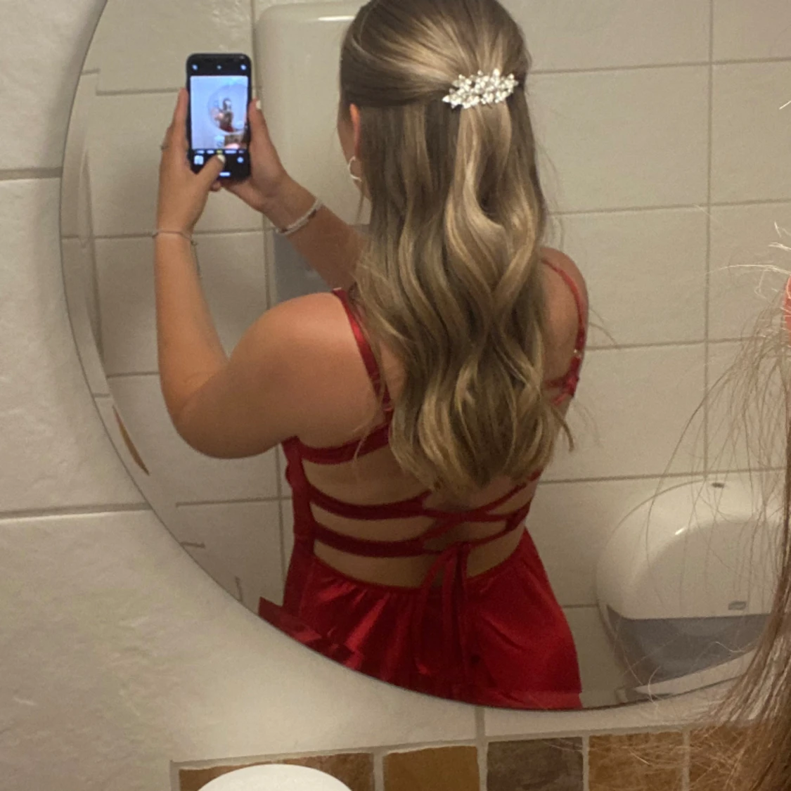 Röd balklänning  - 90